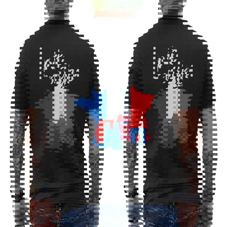 Paris French French France French S T-Shirt mit Rückendruck