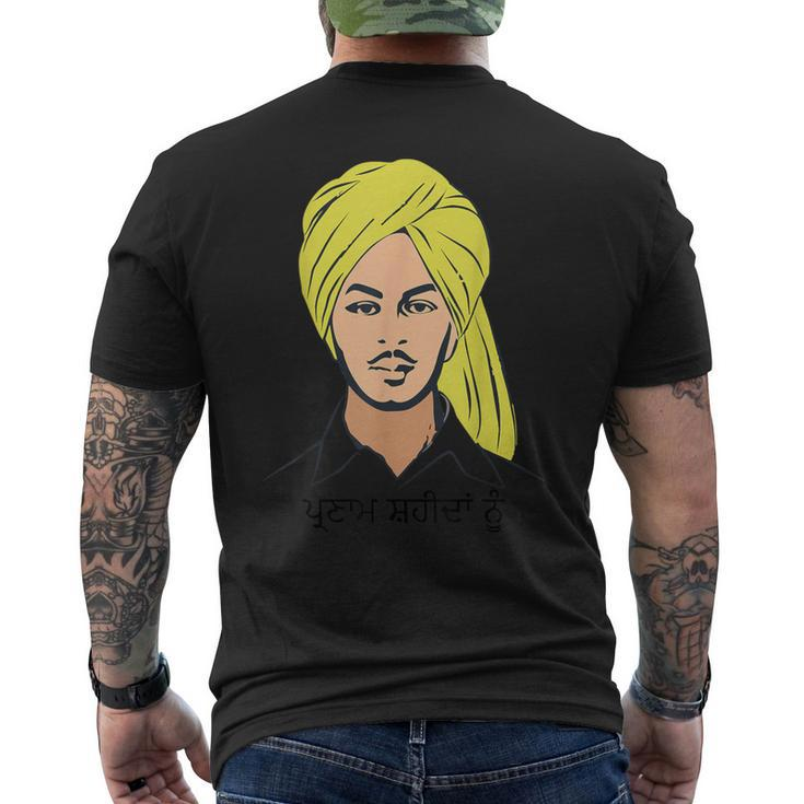 Parnam Shaheeda Nu Shaheed Bhagat Singh Indian Patriotic Men's T-shirt Back Print
