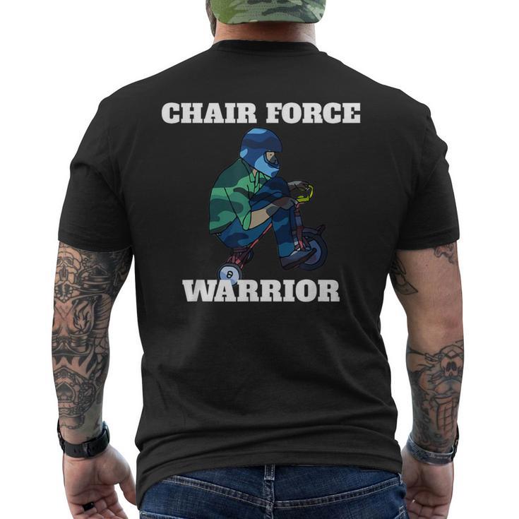 Parody Military Chair Force One Men's T-shirt Back Print