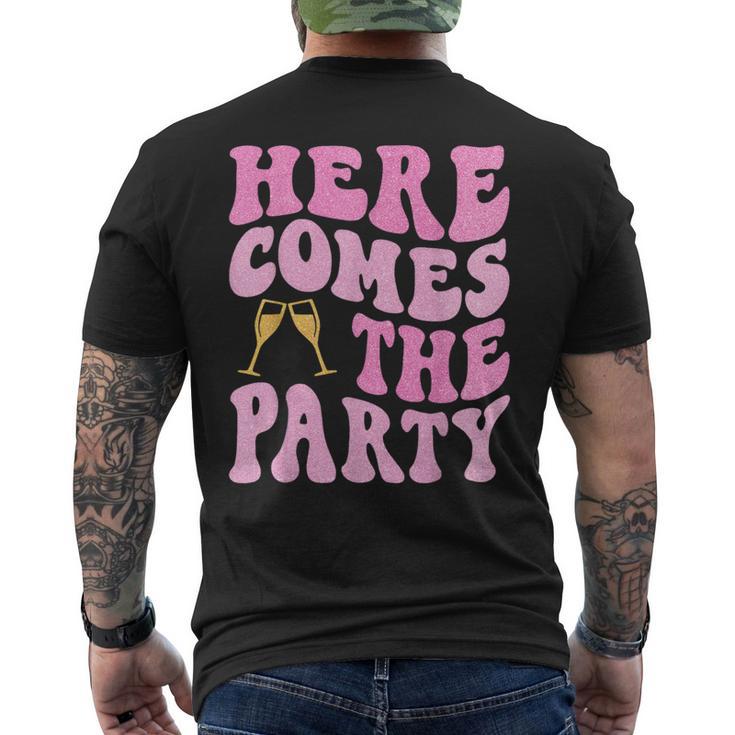 Here Come The Party Bride Squad Bridal Party Bachelorette Men's T-shirt Back Print