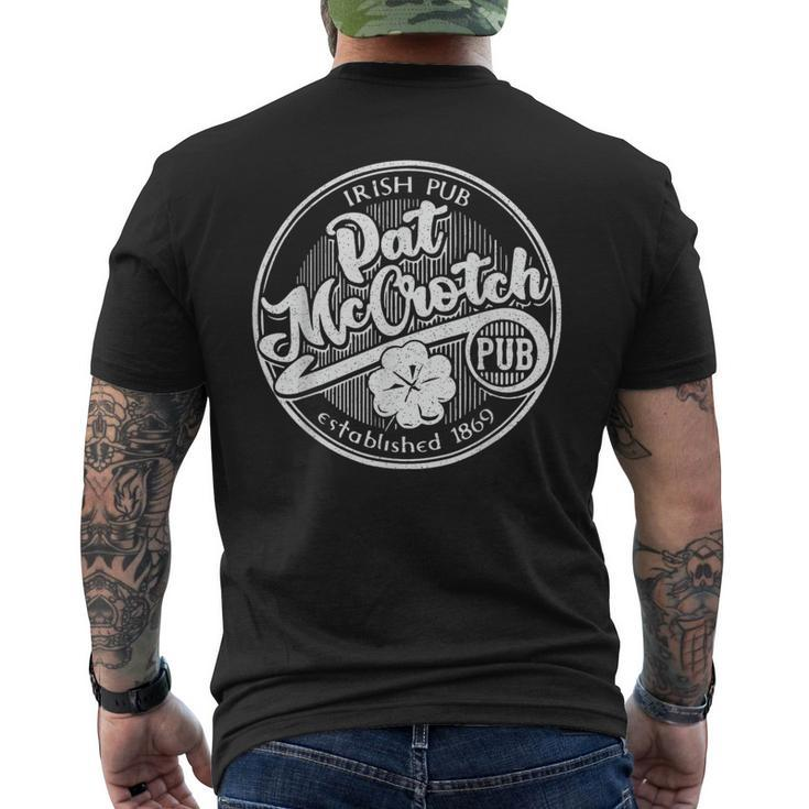 Pat Mccrotch Irish Pub St Patrick's Day Dirty Adult Men's T-shirt Back Print