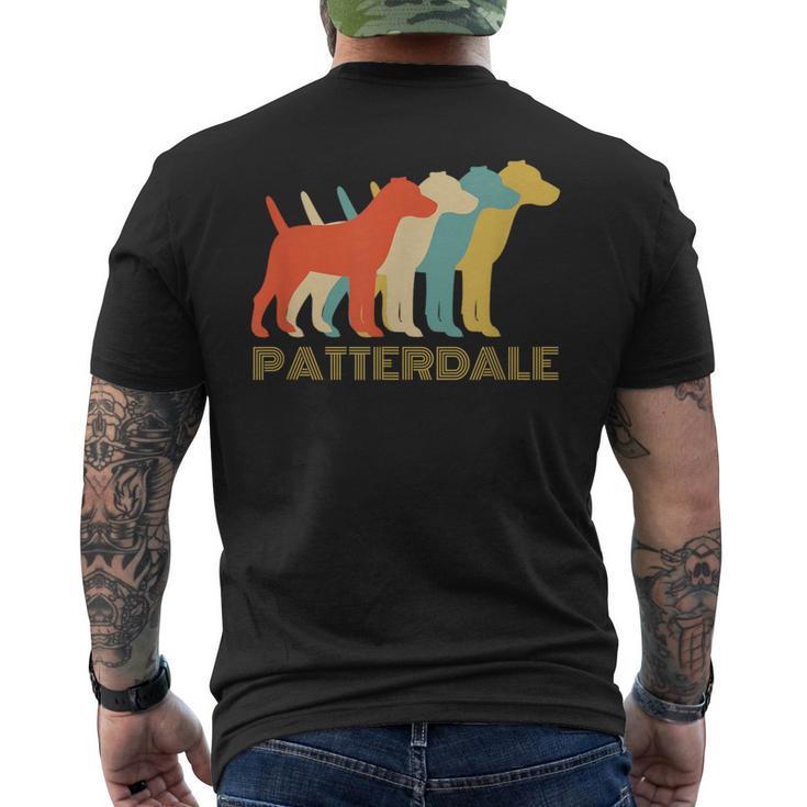 Patterdale Terrier Dog Breed Vintage Look Men's T-shirt Back Print