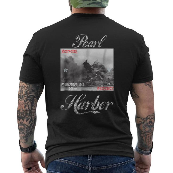 Pearl Harbor T Navy Veteran Men's T-shirt Back Print