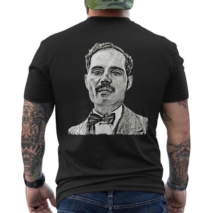 Pedro Albizu Campos Puerto Rico History Resiste Sketch Men's T-shirt Back Print