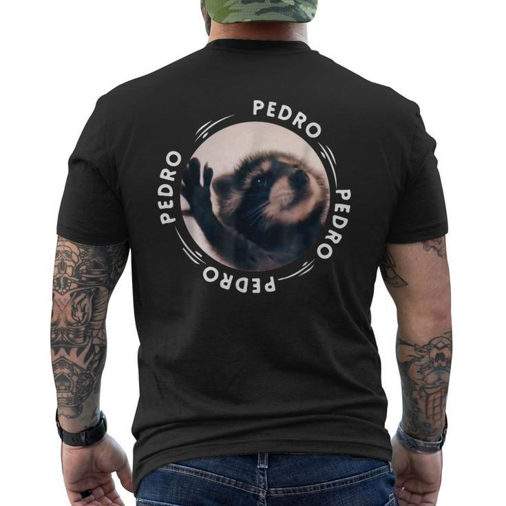 Pedro Dancing Raccoon Pedro Pedro Dancing Raccoon Meme Men's T-shirt Back Print