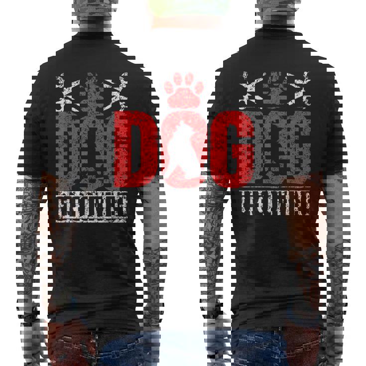 Peluquería Canina Bonito Perros Grooming Perro Camiseta Hombre Estampado Espalda