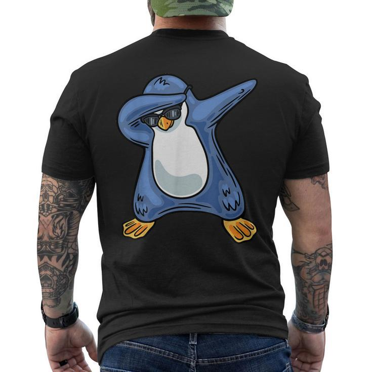 Penguin Lover Cute Penguin Dabbing Animal Penguin Men's T-shirt Back Print