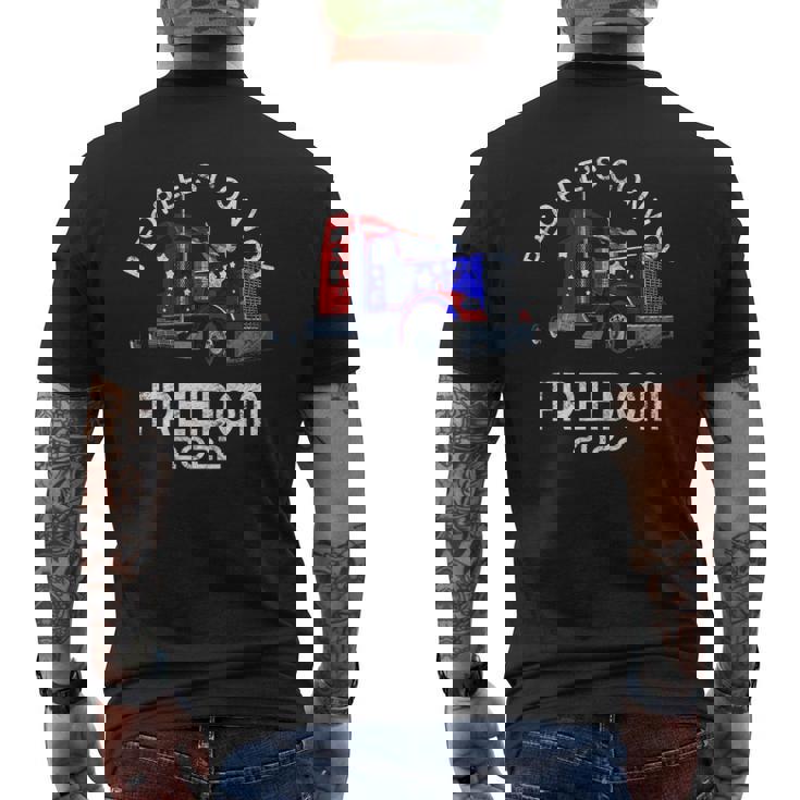 People’S Convoy Freedom 2022 Support Truckers Mens Back Print T-shirt People’S Convoy Freedom 2022 Support Truckers Mens Back Print T-shirt