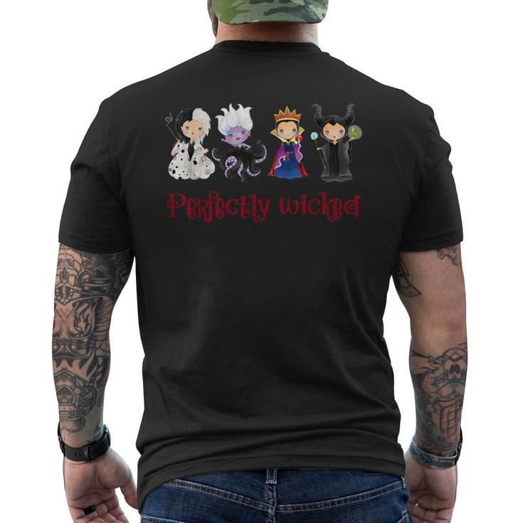 Perfectamente Wickedillano Reina Malvada Cuento De Hadas Camiseta Hombre Estampado Espalda
