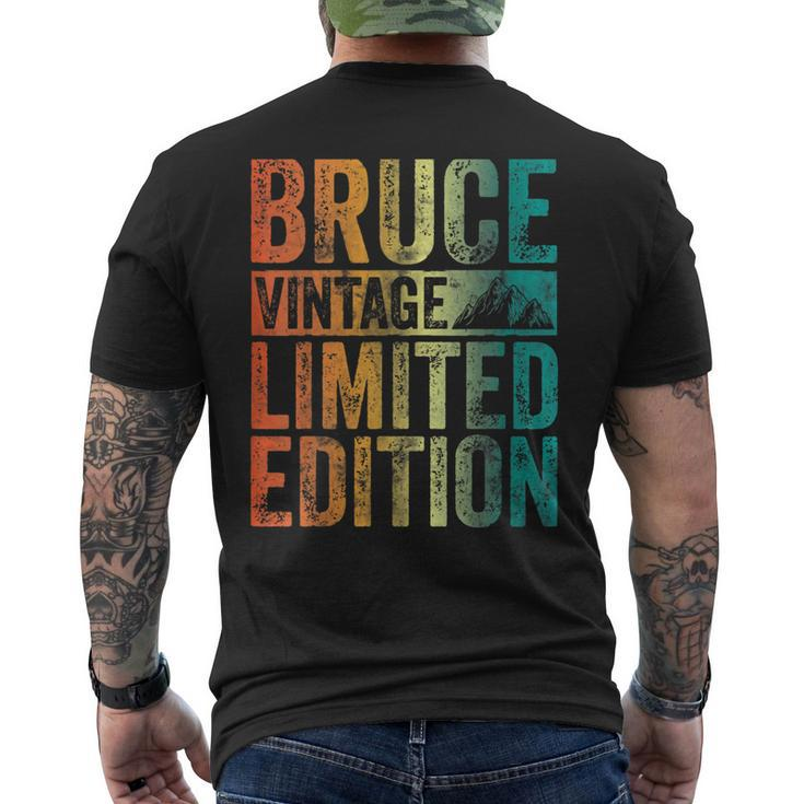 Personalized Name Bruce Vintage Limited Edition Men's T-shirt Back Print
