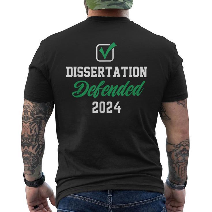 For Phd Edd Doctorate Graduation Men's T-shirt Back Print