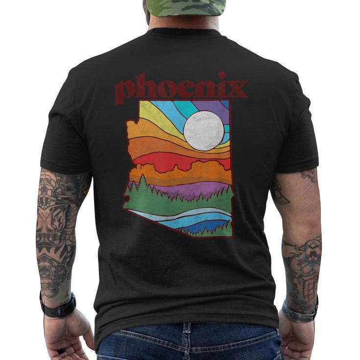 Phoenix Arizona Vintage Nature Outdoor Graphic Men's T-shirt Back Print