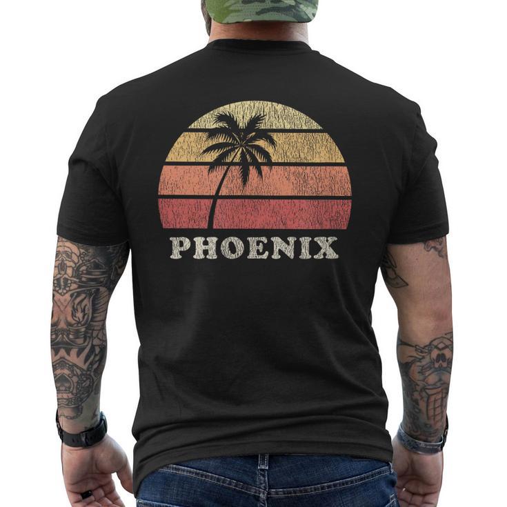 Phoenix Az Vintage 70S Retro Throwback Men's T-shirt Back Print