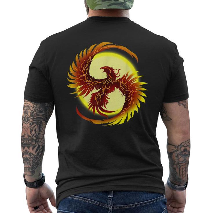 Phoenix Legendary Fire Bird Mythical Animal Phoenix Men's T-shirt Back Print