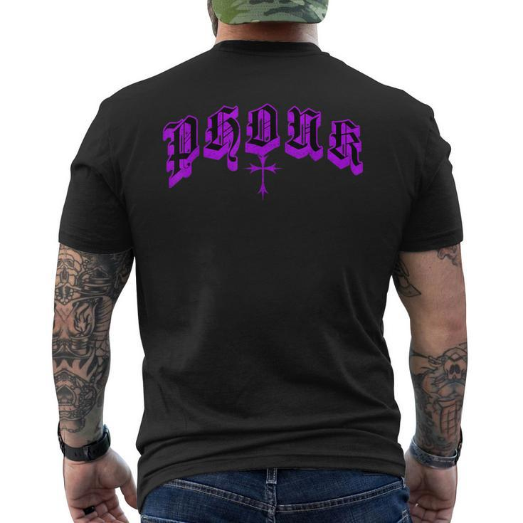 Phonk Music Grunge T-Shirt mit Rückendruck