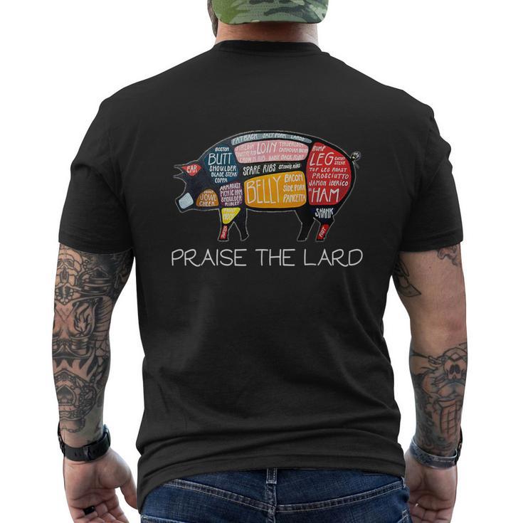 Pig Pork Praise The Lard Butcher Bacon Men's T-shirt Back Print