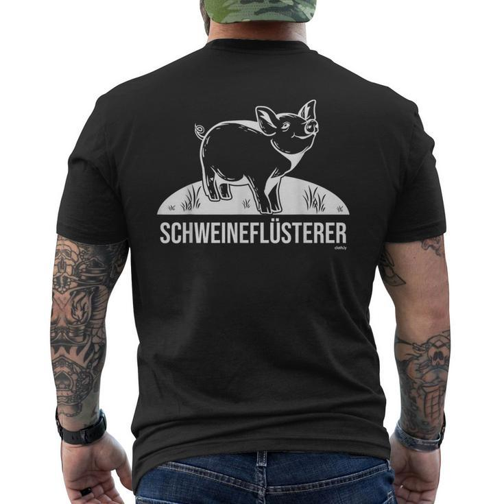 Pig Whisper Pig Farmer T-Shirt mit Rückendruck