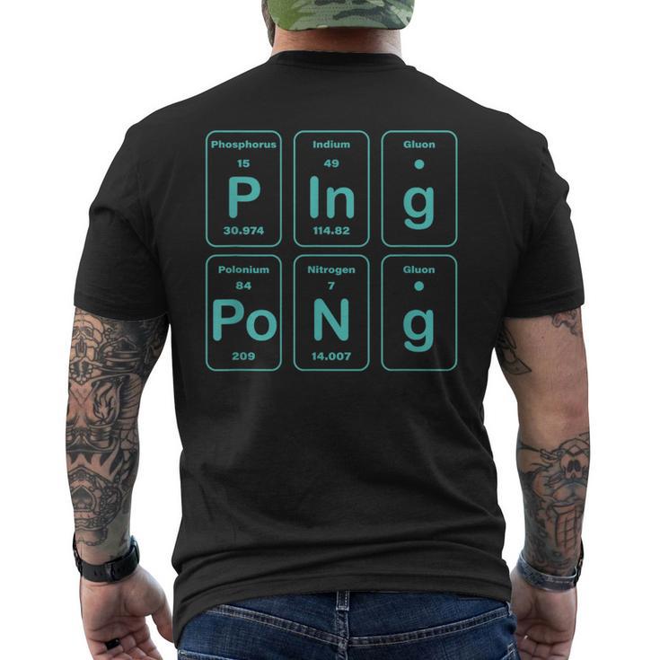 Ping Pong Periodic Table Men's T-shirt Back Print