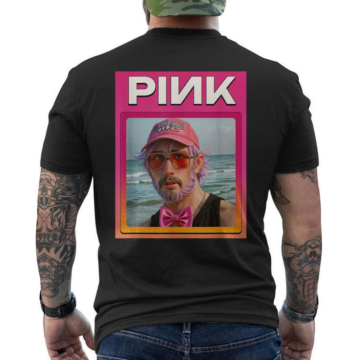 Pink-Krypto-Meme-Token T-Shirt mit Rückendruck