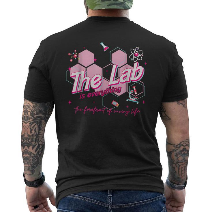 Pink Retro Lab Week 2024 Medical Lab Science Men's T-shirt Back Print