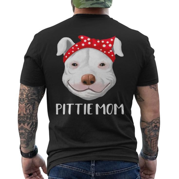 Pitbull Dog Lovers Pittie Mom Pit Bull Men's T-shirt Back Print