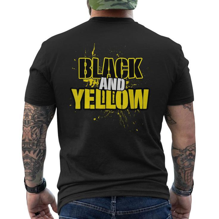 Pittsburgh Black And Yellow Pennsylvania Men's T-shirt Back Print