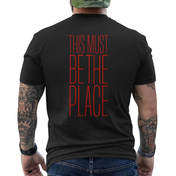 This Must Be The Place T New Wave Love Men's T-shirt Back Print