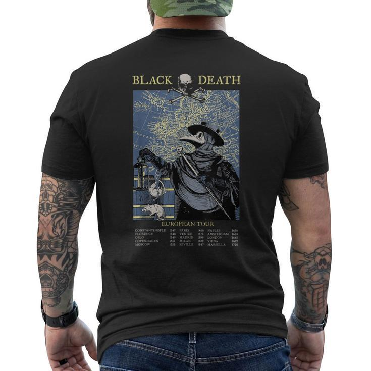 Plague Mask Doctor Plague Black Death European Tour Men's T-shirt Back Print