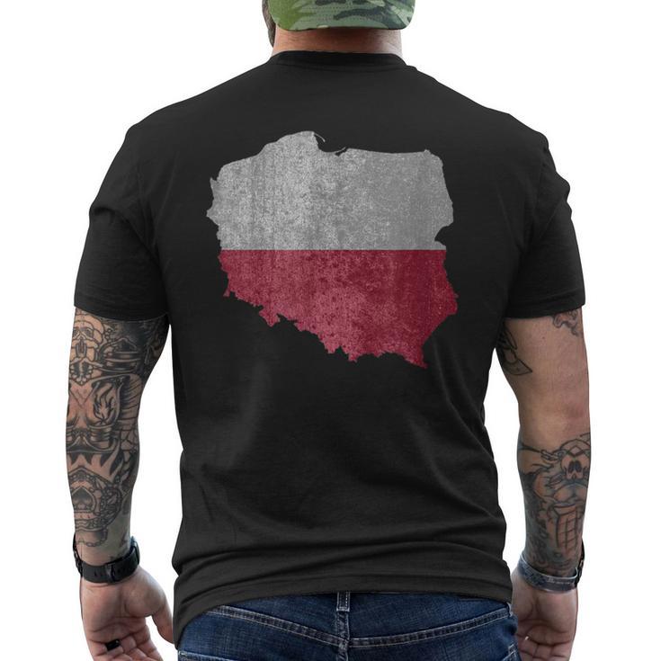 Poland Flag T-Shirt mit Rückendruck