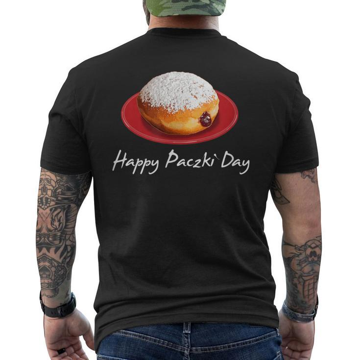 Polish Jelly Filled Donut Fat Tuesday Men's T-shirt Back Print