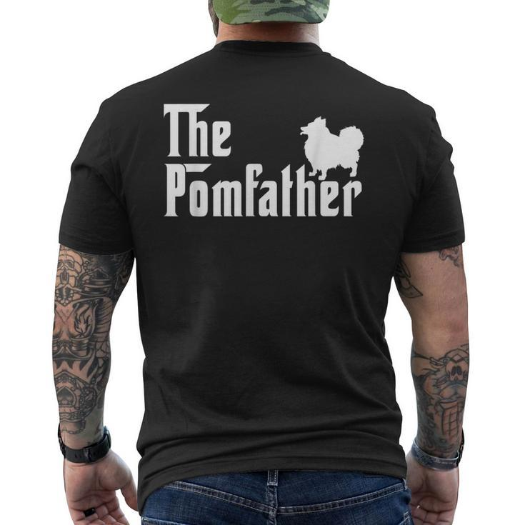 The Pom Father Pomeranian Dog Lover Dad Fathers Day Men's T-shirt Back Print