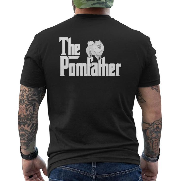 The Pomfather Pom Father Dog Dad Pomeranian Lover Mens Back Print T-shirt