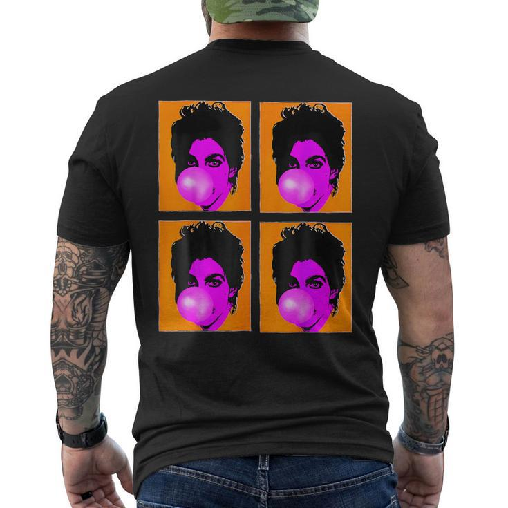 Pop T 80S Purple Prince Rockroll Famous Faces Humour Cool Men's T-shirt Back Print