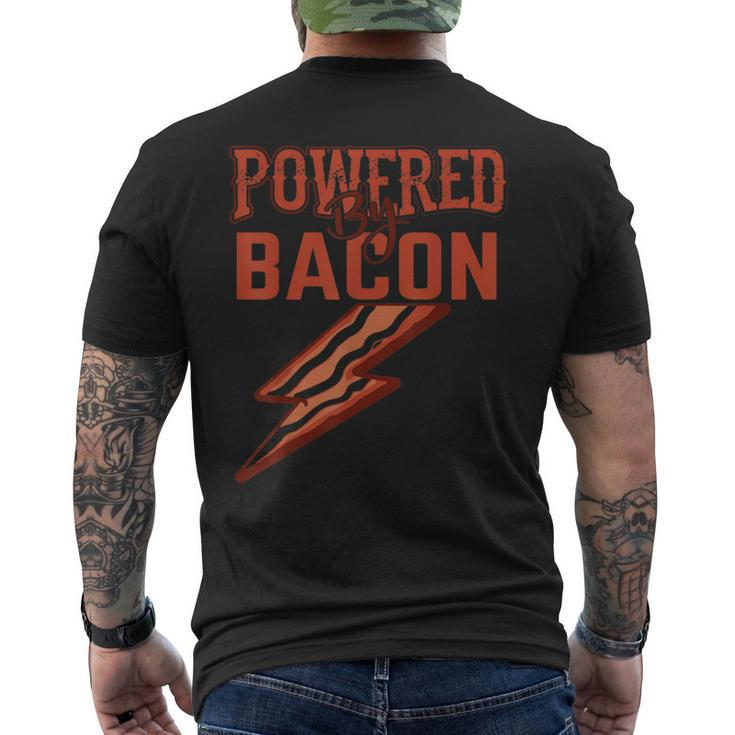 Powered By Bacon Men's T-shirt Back Print