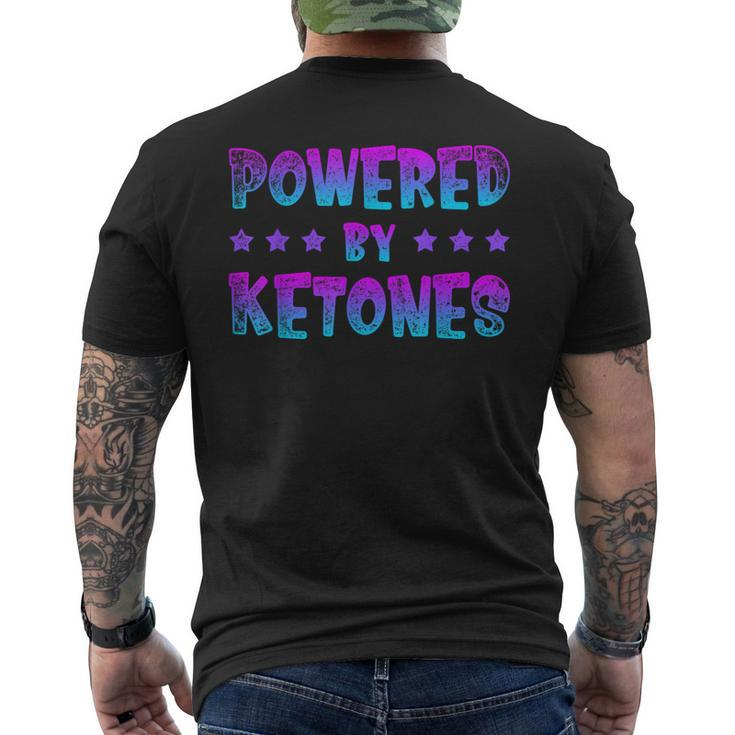 Powered By Ketones Ketogenic Diet Healthy Ketosis Men's T-shirt Back Print
