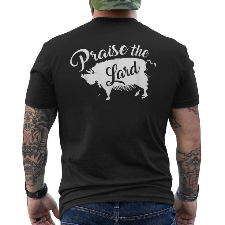 Praise The Lard Pig Bacon Pork Lover Meat Men's T-shirt Back Print