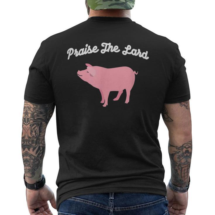 Praise The Lard Pig Lover T Men's T-shirt Back Print