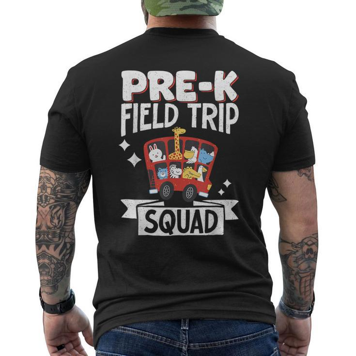 Pre-K Field Trip Squad Men's T-shirt Back Print