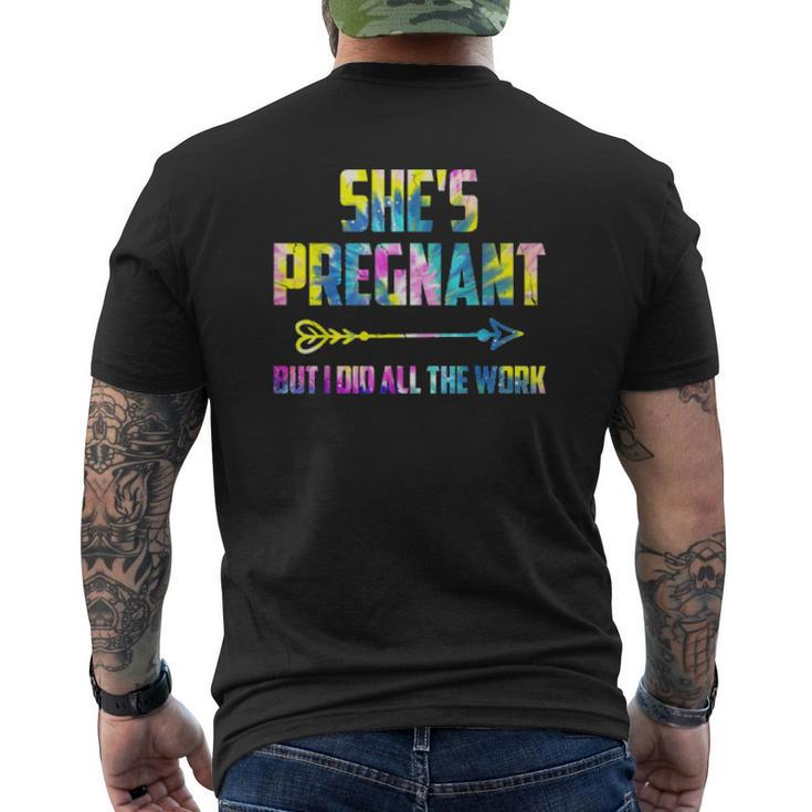 Pregnancy Announcement For Dad Baby Reveal Mens Back Print T-shirt