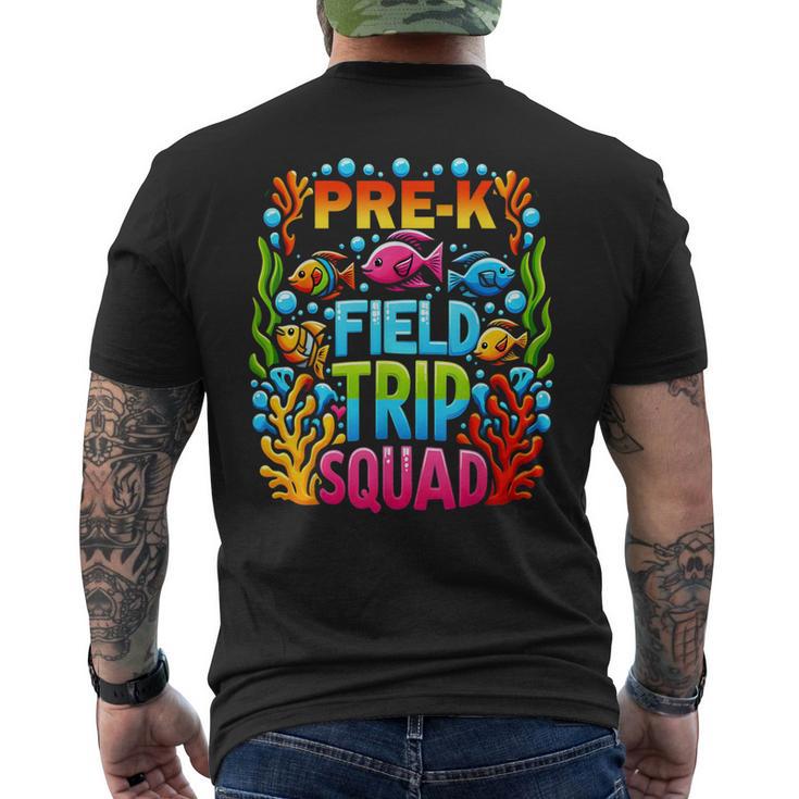 Preschool Aquarium Field Trip Squad Pre-K Preschooler School Men's T-shirt Back Print