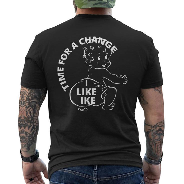 President Eisenhower Ike Vintage Campaign Men's T-shirt Back Print
