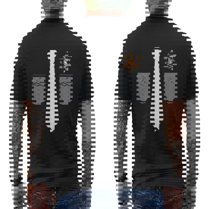 Prison Warden Prison Guard Costume Mens Back Print T-shirt
