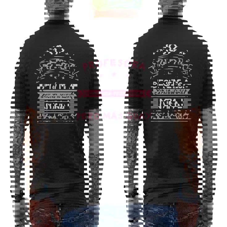 Profesor Química Colegio Escuela Maestro Química Camiseta Hombre Estampado Espalda