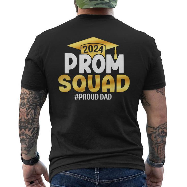 Prom Squad 2024 Graduation Prom Class Of 2024 Proud Dad Men's T-shirt Back Print