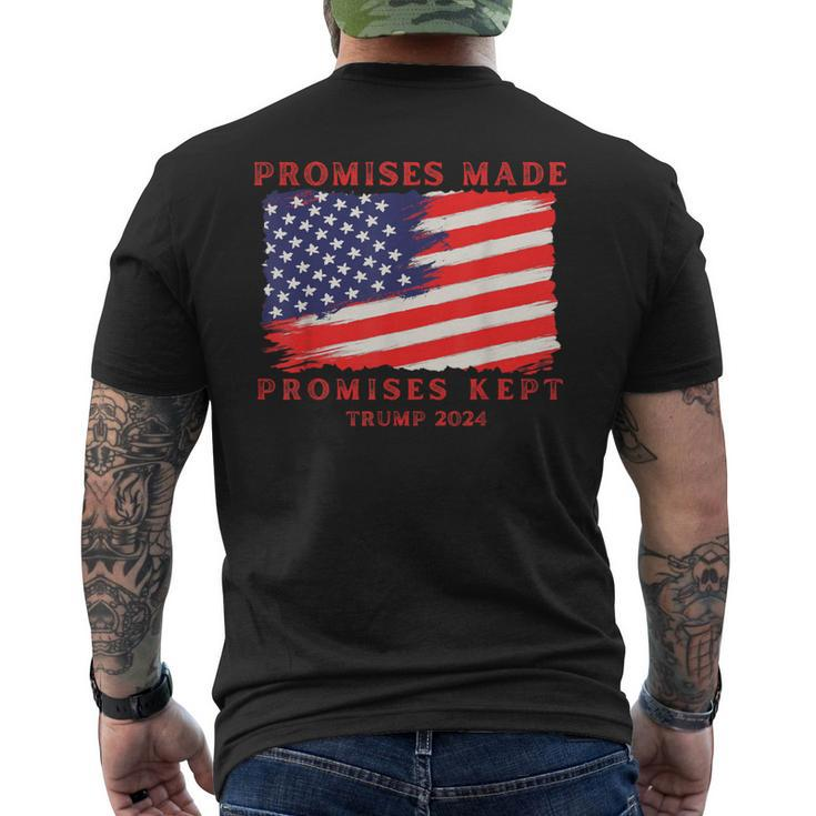 Promises Made Promises Kept Vote Trump 2024 Men's T-shirt Back Print