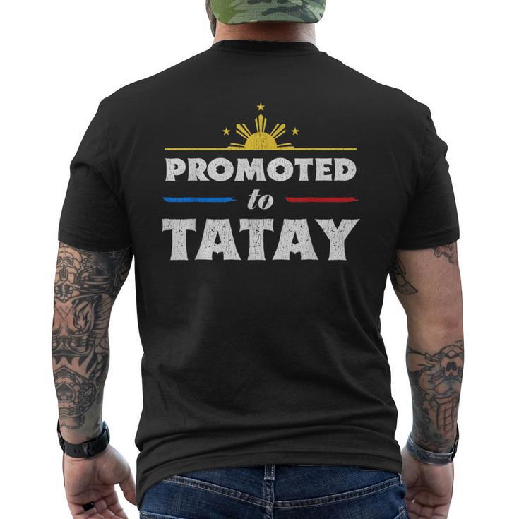 Promoted To Tatay Filipino Daddy Men's T-shirt Back Print