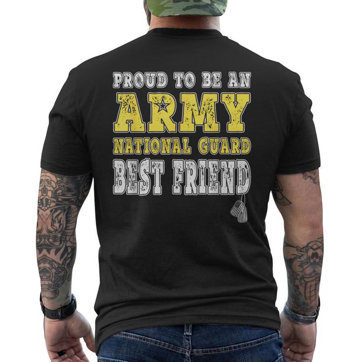 Proud To Be An Army National Guard Best Friend Military Men's T-shirt Back Print