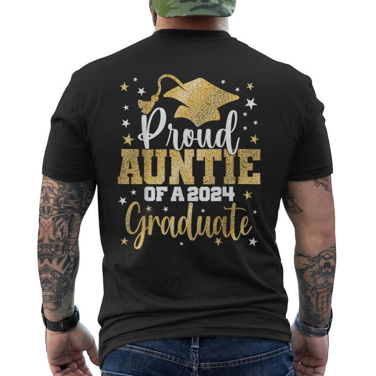 Proud Auntie Of A 2024 Graduate Class Senior Graduation Men's T-shirt Back Print