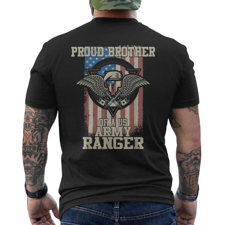 Proud Brother Of Us Army Ranger Men's T-shirt Back Print