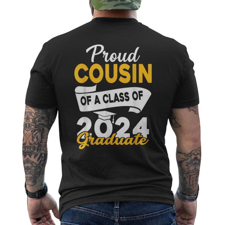 Proud Cousin Of A 2024 Graduate Graduation Family Matching Men's T-shirt Back Print